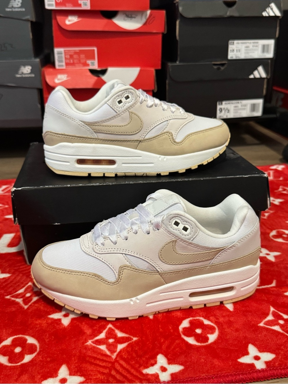 Nike Air Max 1 Premium Women’s Summit White Sanddrift Size 5.5 NEW